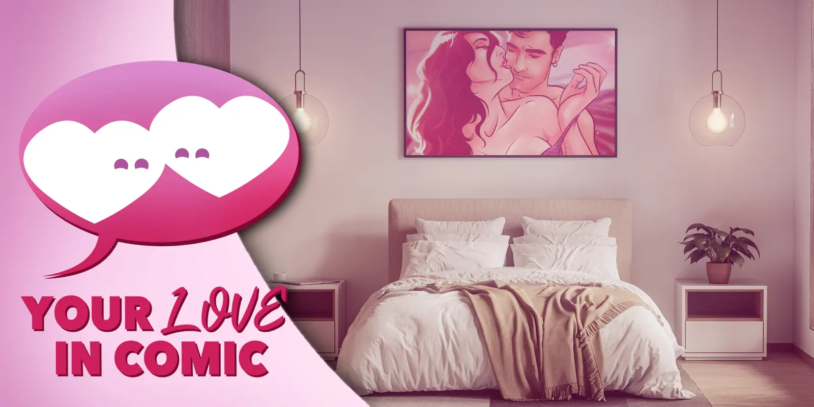 Tu Amor en cómic - Ilustración personalizada de pareja sensual - Regalos románticos - regalos eróticos - ilustración erótica - Ejemplo 5-min